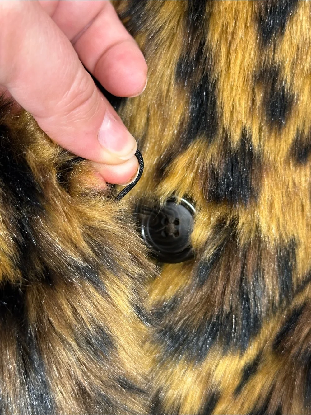 J Crew Faux-Fur Leopard Print Coat - Womens Small
